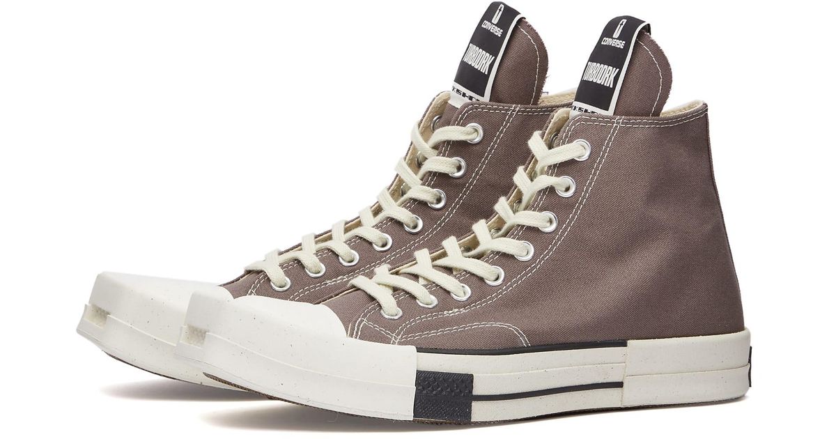 Converse X Drkshdw Turbodrk Laceless Hi-top Sneakers in Brown for Men ...