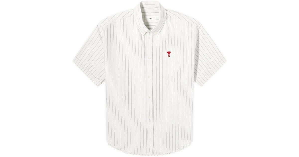 ☆AMI☆Heart Logo Boxy Fit Shirt シャツ 正規品 AMI Paris AMI DE COEUR BOXY FIT T-SHIRT | REVERSIBLE