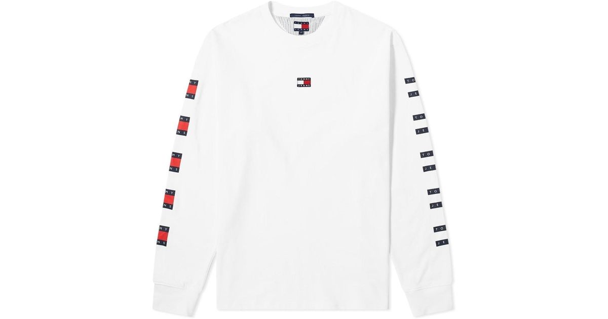 white long sleeve tommy hilfiger top