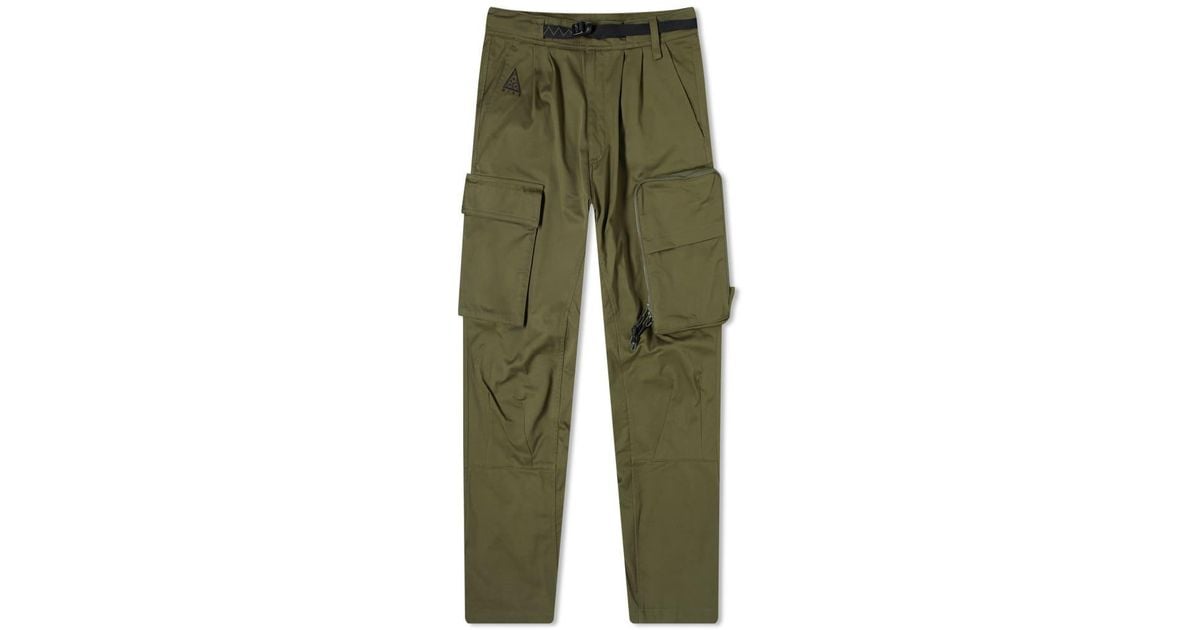 Nike Acg Woven Cargo Trousers Green for Men Lyst Canada