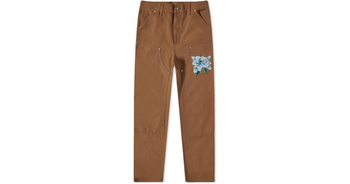 AWAKE NY X Carhartt Wip Double Knee Pant in Brown for Men | Lyst