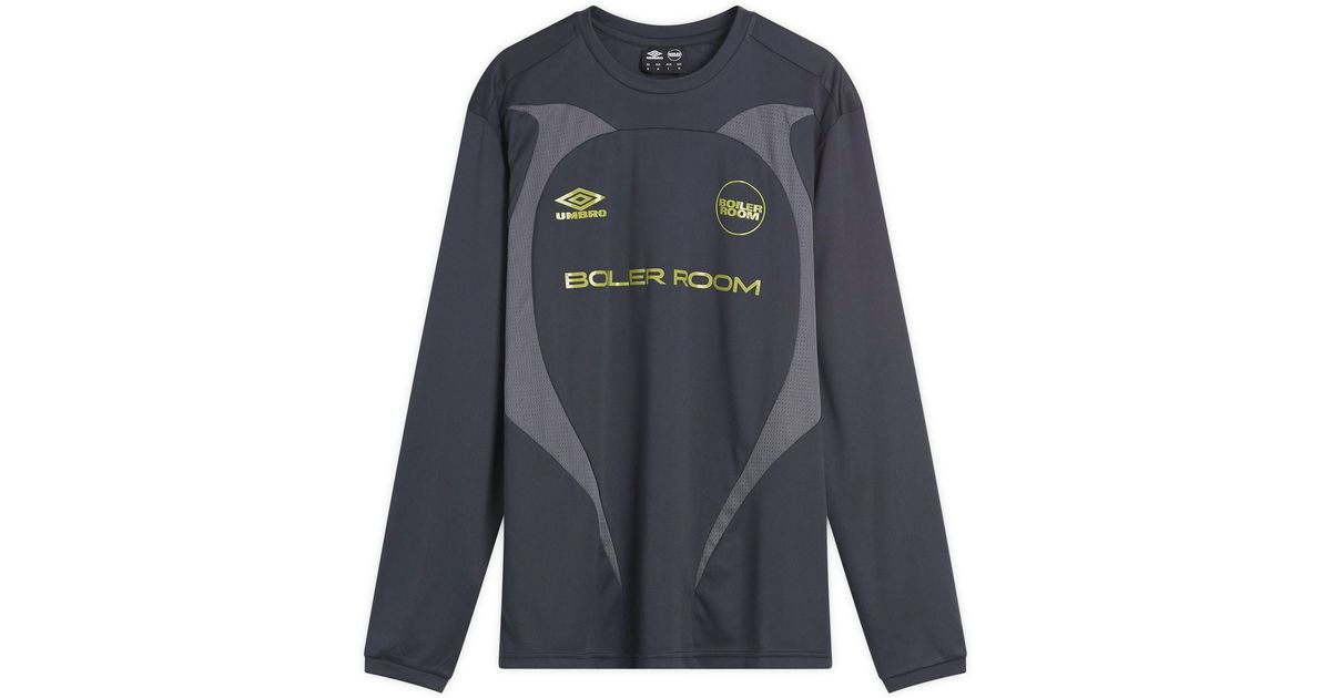 BOILER ROOM X Umbro Long Sleeve Football Shirt in Blue for Men | Lyst