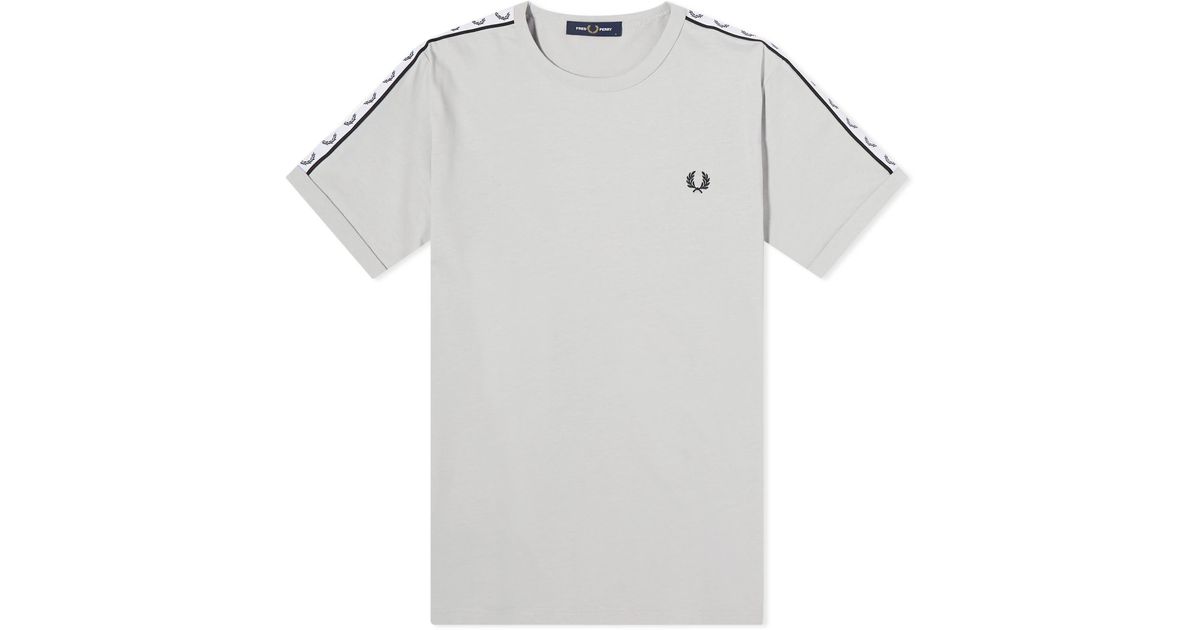 Fred Perry Taped Ringer T-shirt in White for Men | Lyst