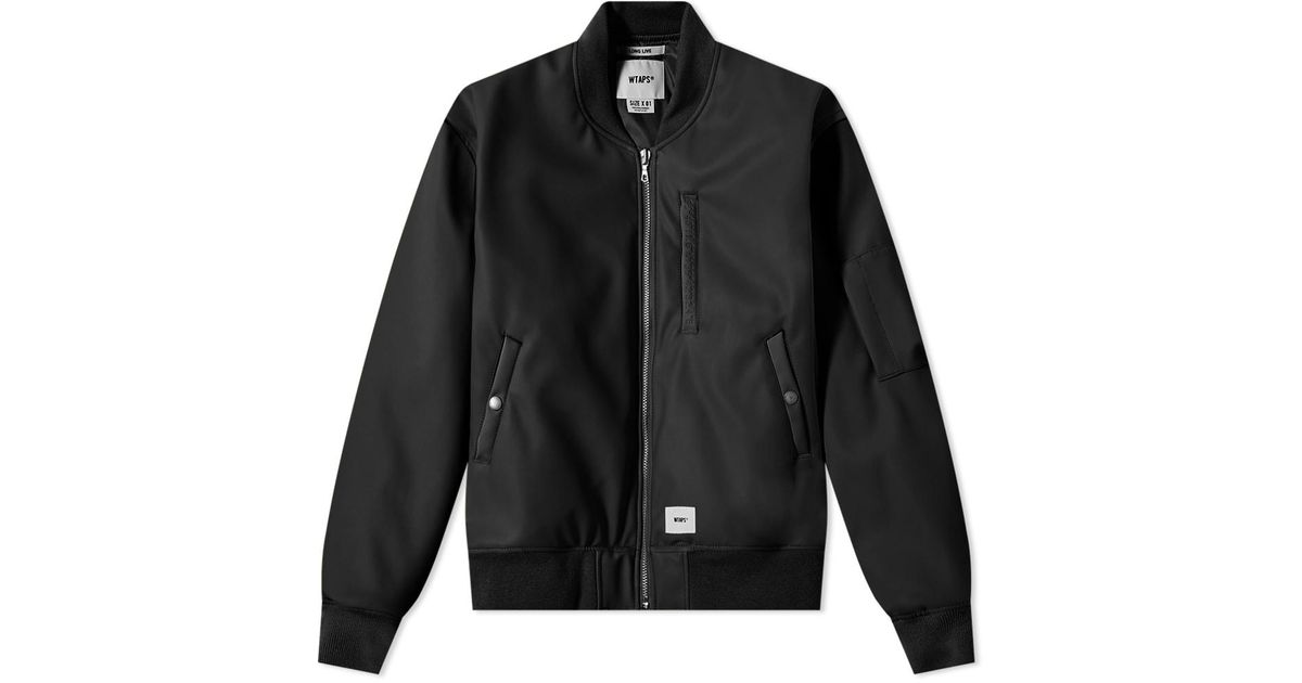 WTAPS Synthetic Yt13 Varsity Jacket in Black for Men | Lyst