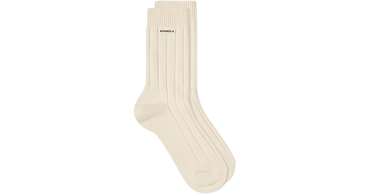 【ADANOLA】Single Stripe Socks Women's Socks | Ladies' Sports & Gym Socks | Ribbed Socks