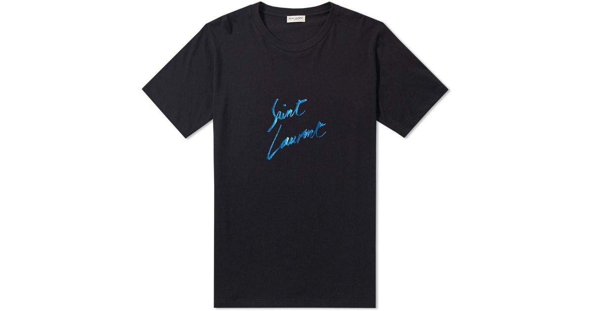 saint laurent signature tee