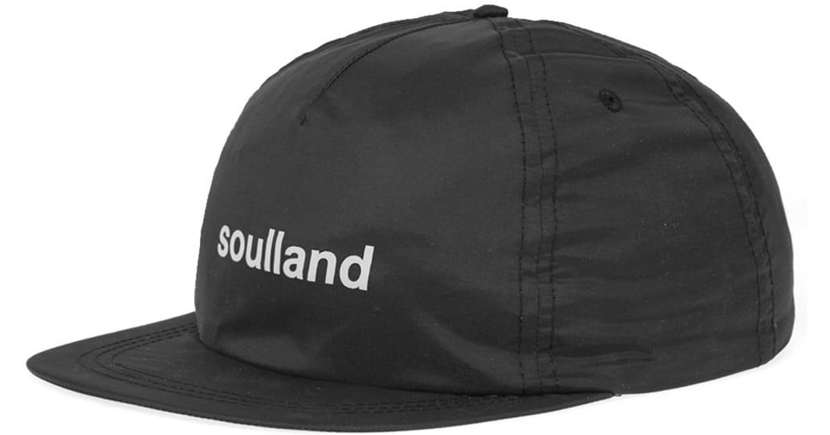 Soulland Synthetic Bitterbukk 5 Panel Cap in Black for Men - Lyst