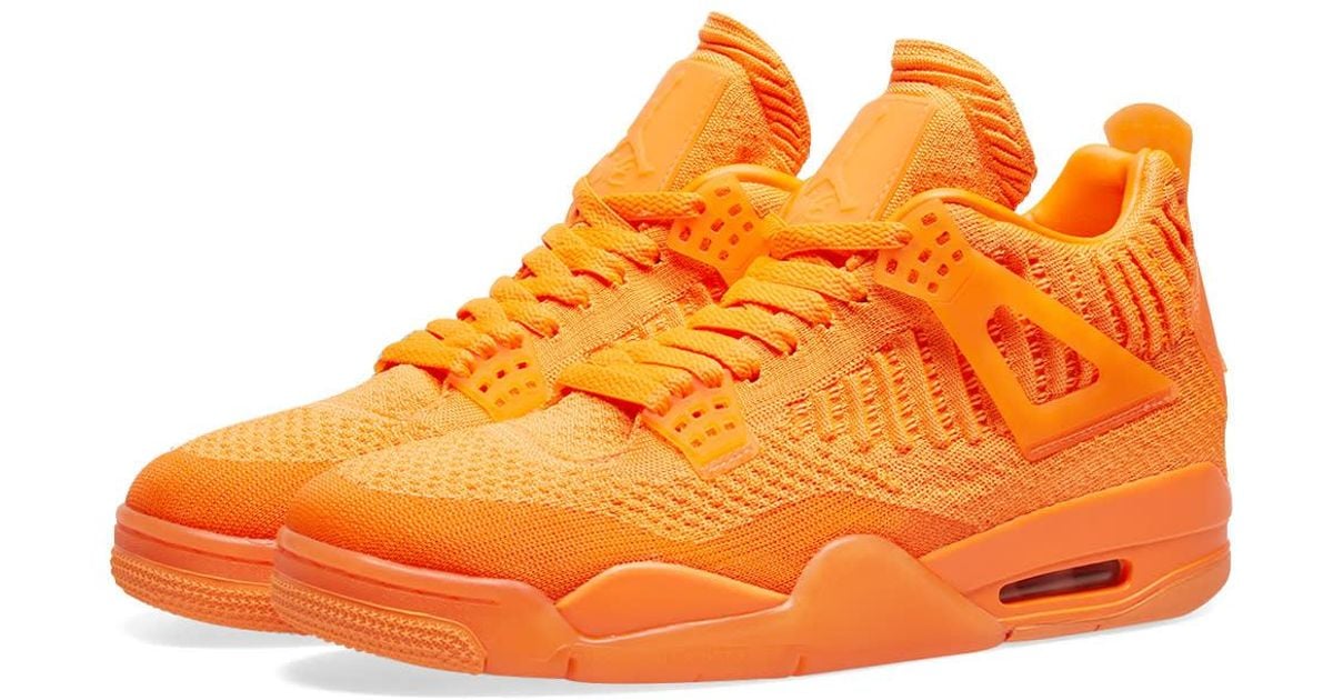 Nike Air Jordan 4 Retro Flyknit in Orange for Men Lyst Canada
