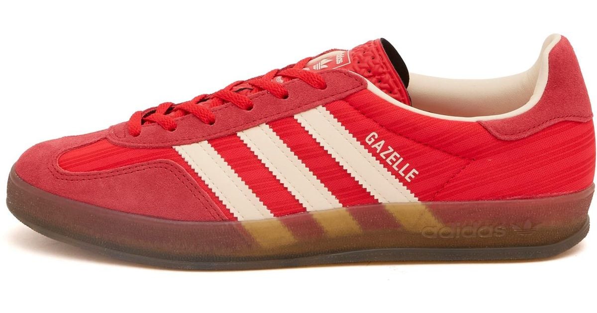 adidas Gazelle Indoor Sneaker in Red | Lyst