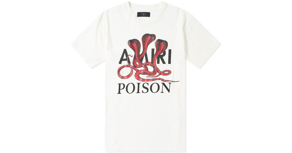 Amiri Snake Poison Tee in White for Men | Lyst