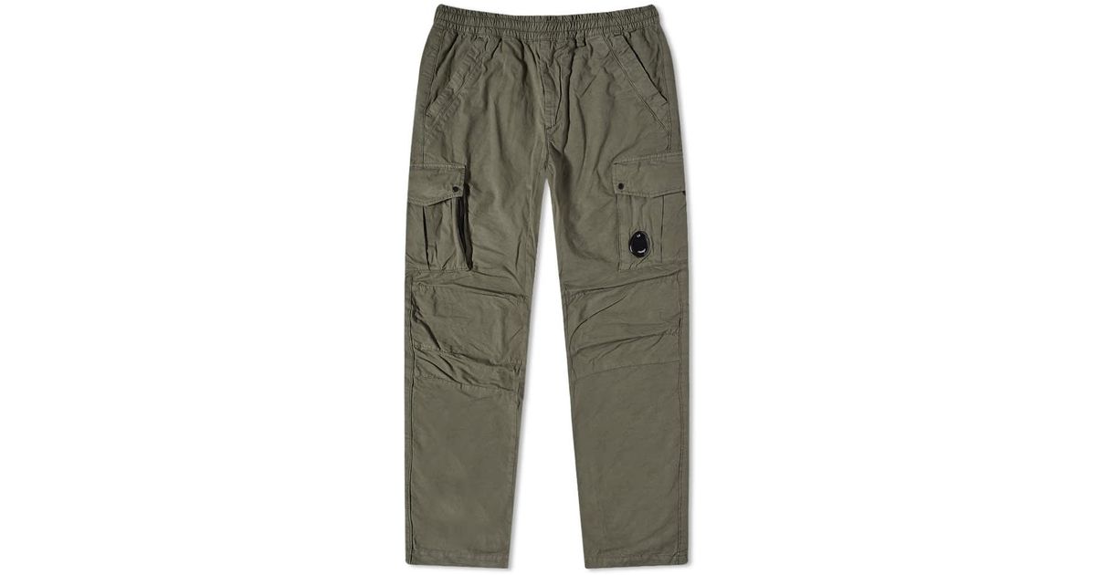 C.P. Company Elasticated Waist Micro Reps Cargo Pant in Green for Men ...