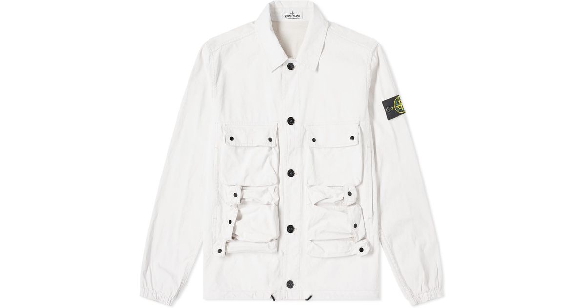 white workwear jacket