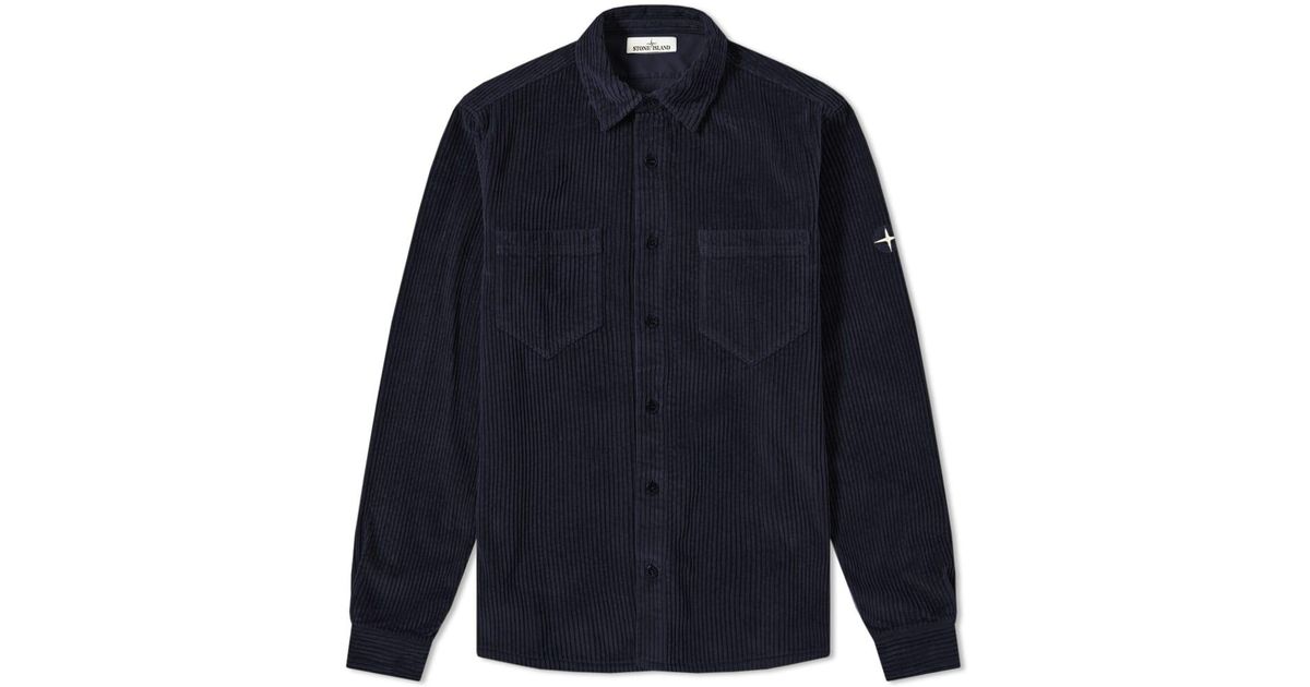 baby blue stone island overshirt