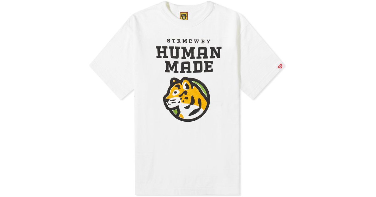 Human Made Tiger T-Shirt in White for Men | Lyst Canada