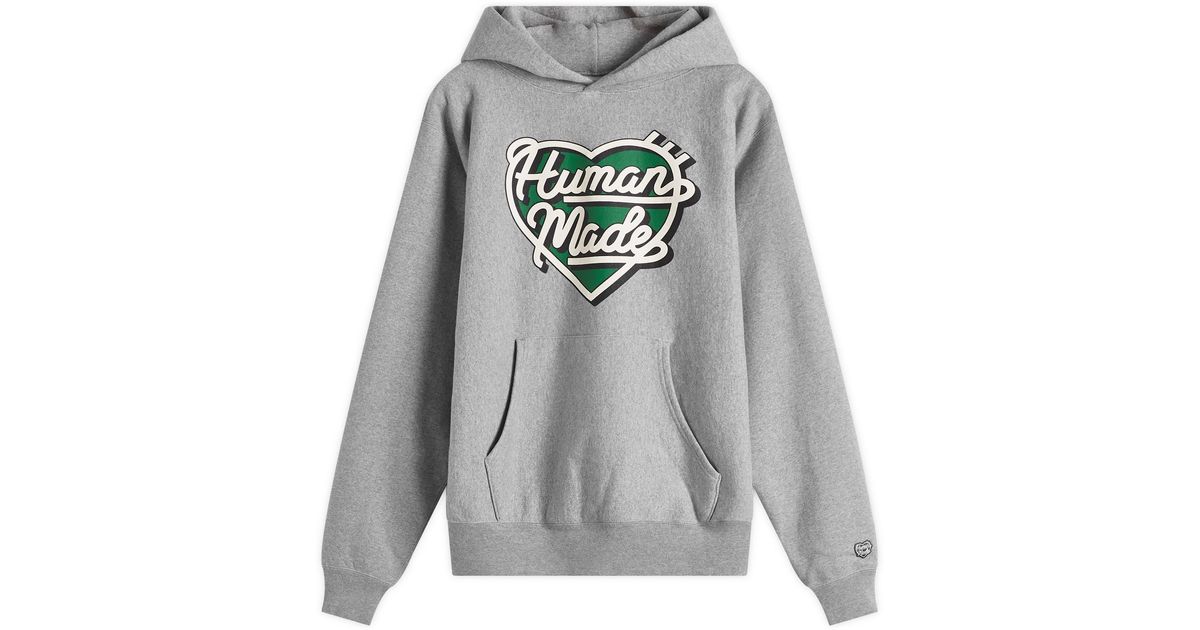 Human Made Heavyweight Hoodie in Grey for Men | Lyst UK