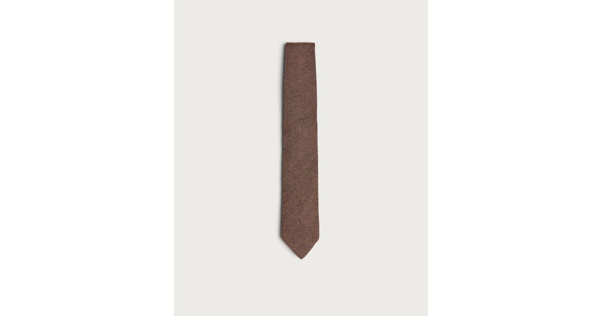 mfpen Formal Grid Tie in Natural for Men | Lyst