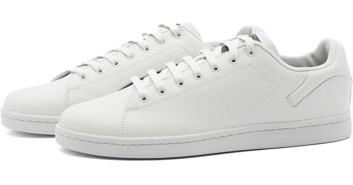 Raf Simons Orion Cupsole Leather Cupsole Sneakers in White for Men | Lyst