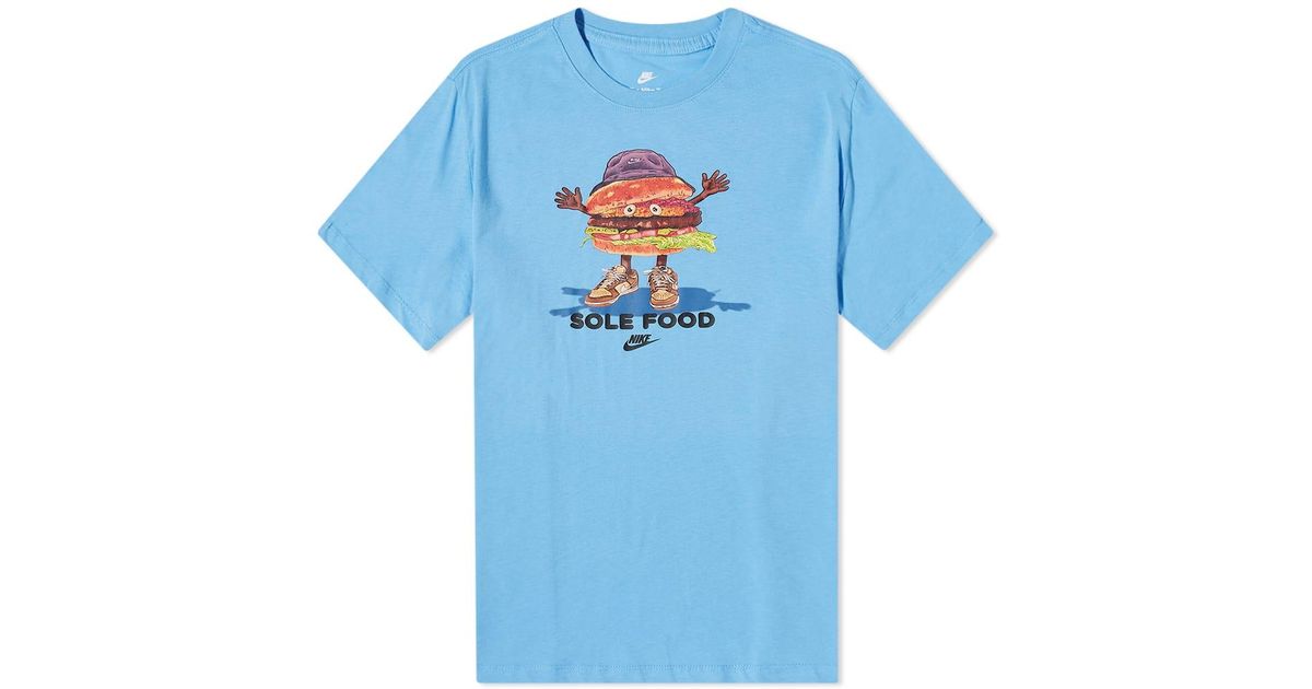 Nike Cotton Sole Food Burger Tshirt in University Blue (Blue) for Men
