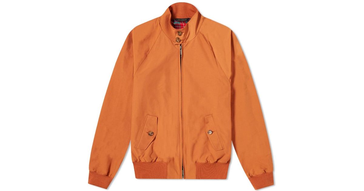 Baracuta G9 Original Harrington Jacket in Orange for Men | Lyst