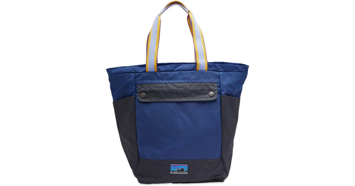 Patagonia 50th Anniversary Waxed Canvas Tote Pack in Blue | Lyst