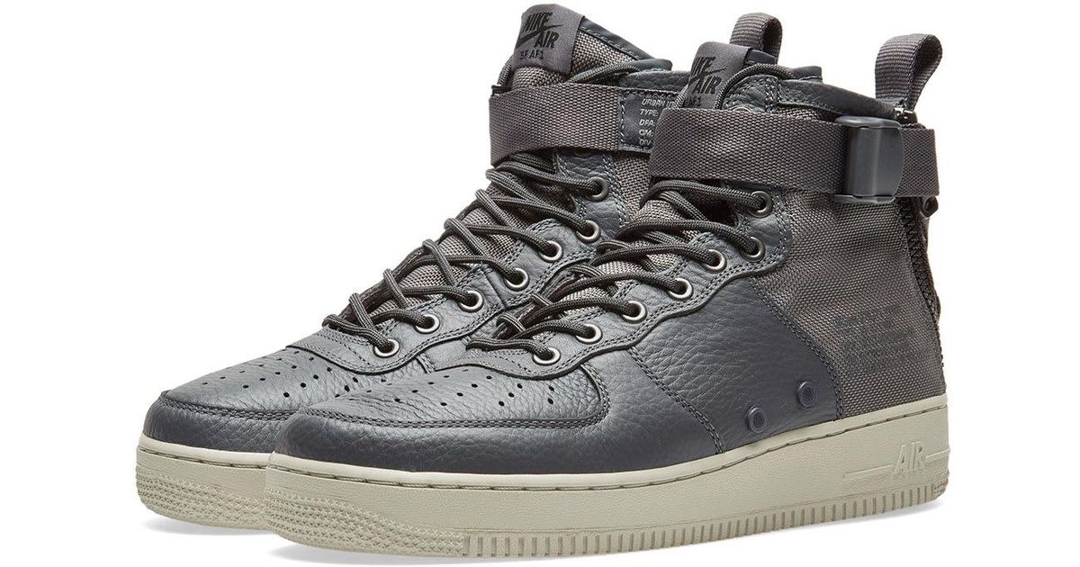 nike sf air force 1 mid grey
