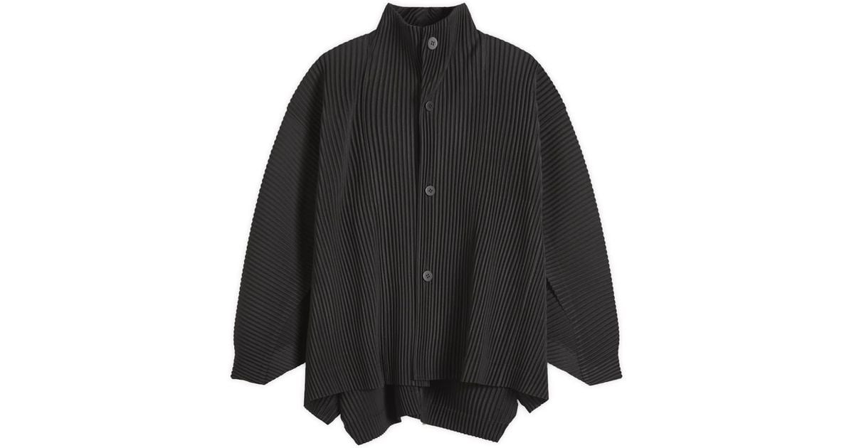 Homme Plissé Issey Miyake Kite Jacket in Black for Men | Lyst