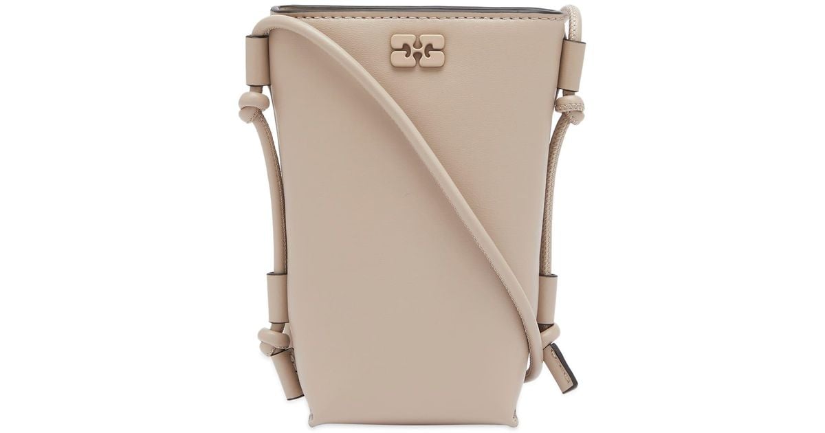 GANNI｜CROSSBAGS (EMBOSSED LOGO BAG (A5435 482)) Ganni Small Banner Logo-Embossed Crossbody Bag - ShopStyle