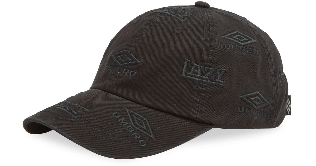 Umbro by Slam Jam Lazy Cap in Black for Men | Lyst UK