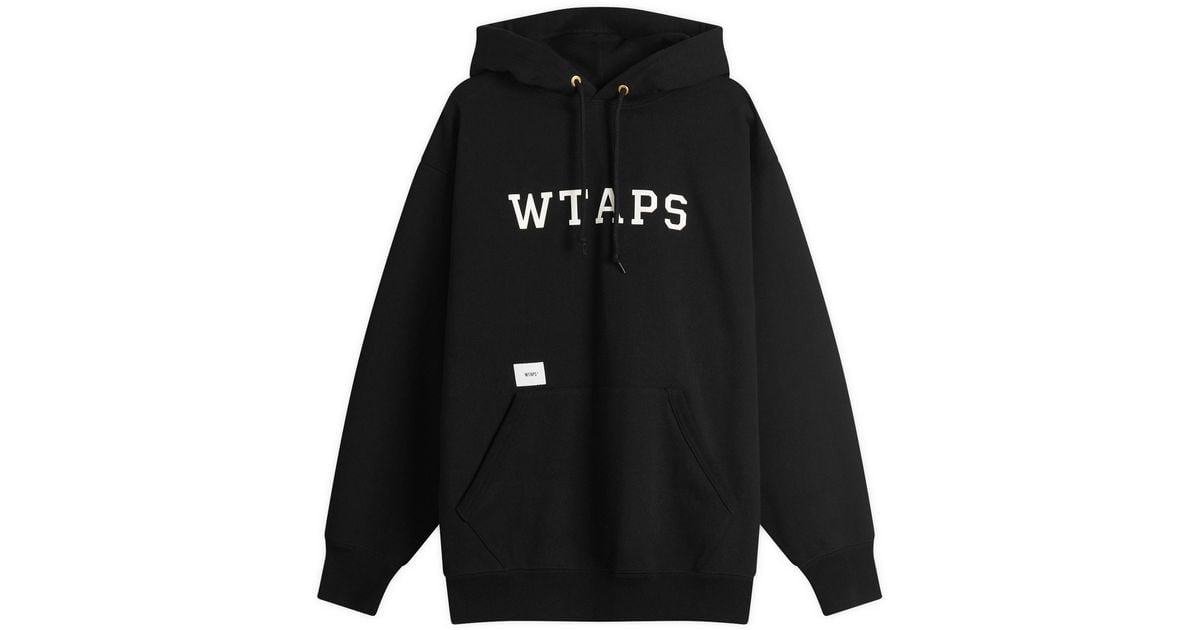 WTAPS Academy Logo Hoodie in Black for Men | Lyst