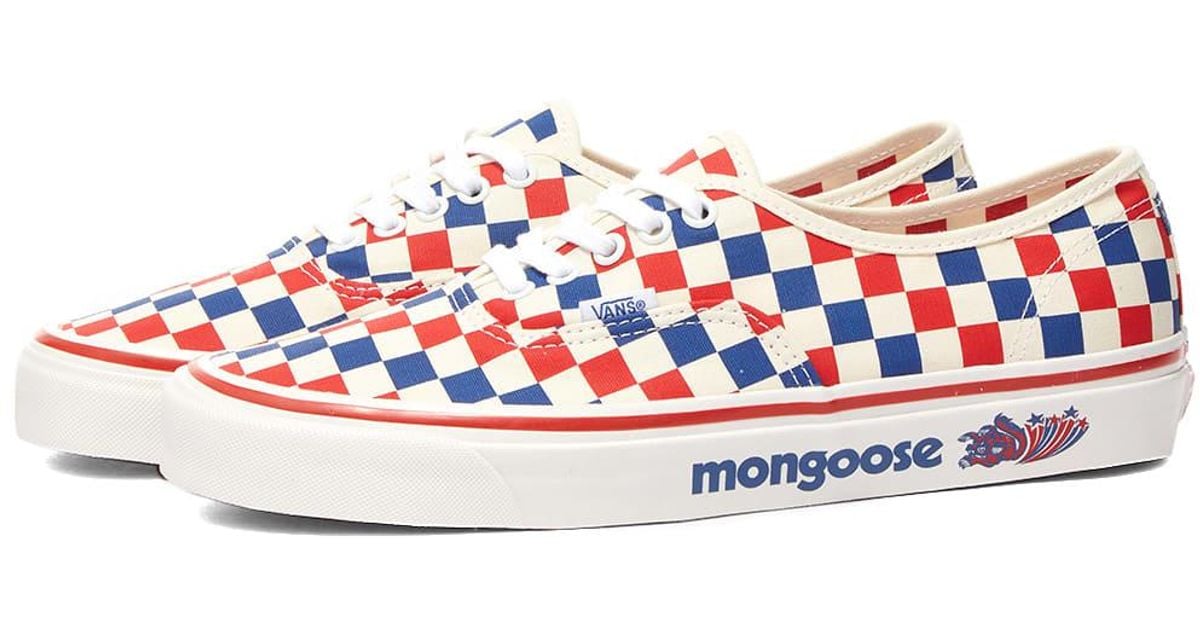Vans Canvas X Mongoose Ua Authentic 44 Dx Sneakers in Red/Blue (Red ...