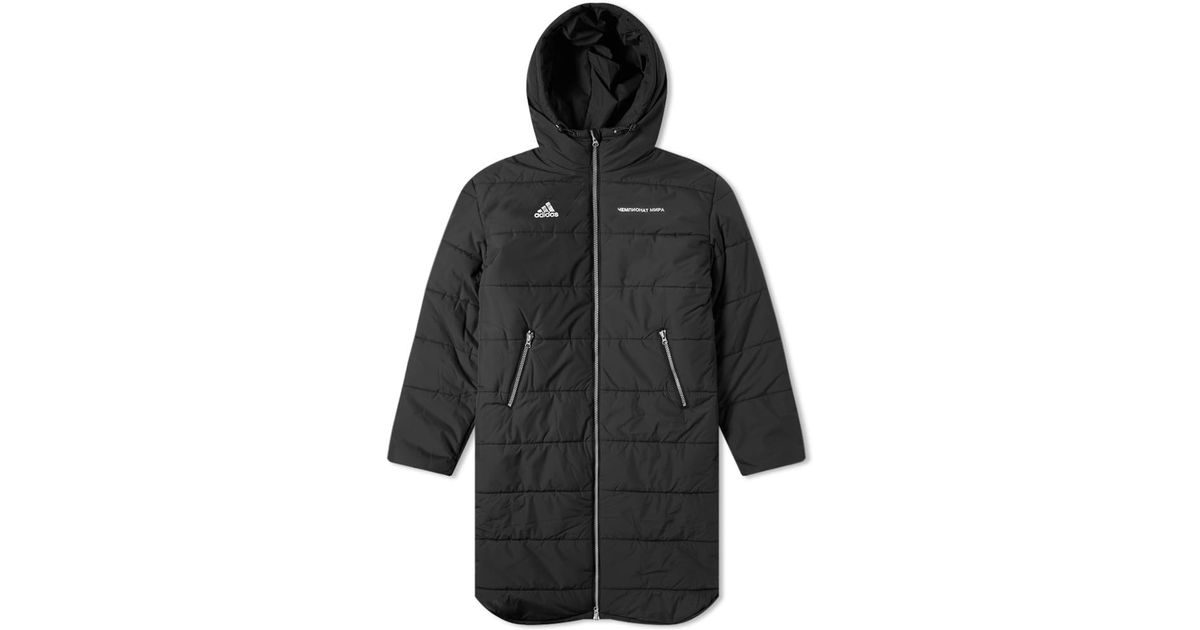 gosha rubchinskiy adidas padded coat