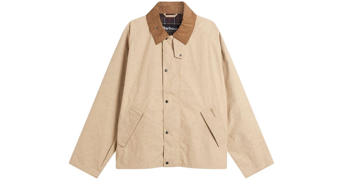 Barbour Ripstop Transport Showerproof Jacket in Natural for Men | Lyst