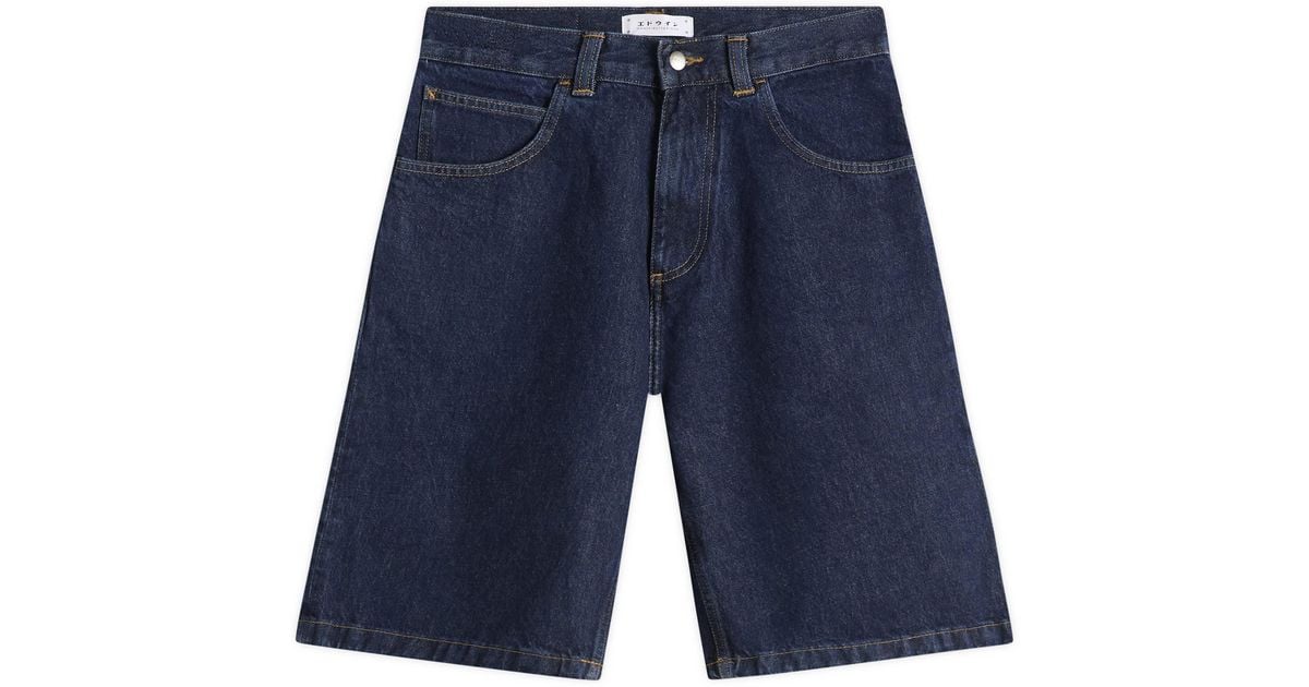 Denum Blue Color Code Edwin Worker Shorts in Blue for Men | Lyst