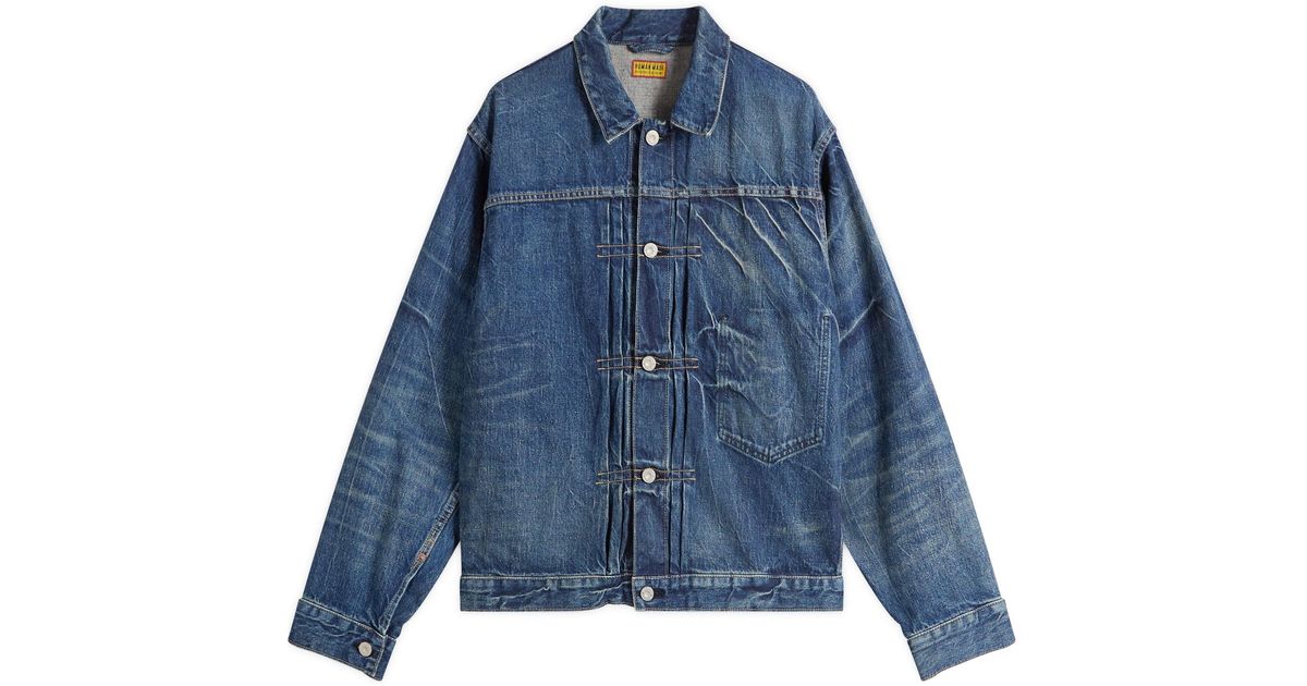 Human Made Future Denim Work Jacket in Blue for Men | Lyst