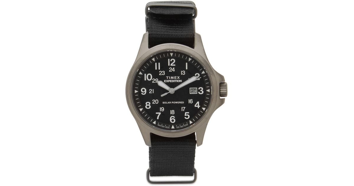 Timex Expedition Field Post Solar 41Mm Watch in Black | Lyst