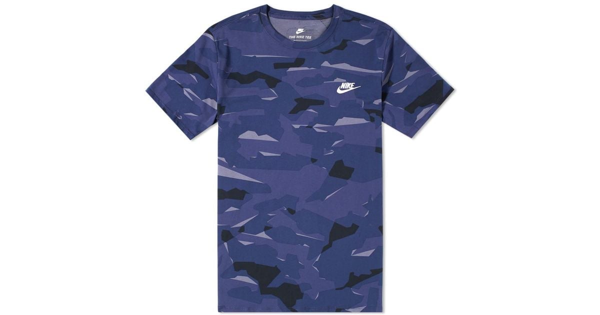 nike blue camo shirt