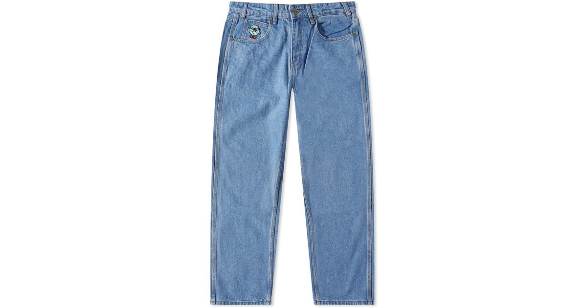 Butter Goods Blindfold Logo Denim Pant in Blue for Men Lyst