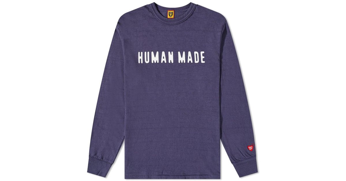 Human Made Long Sleeve Classic T-shirt in Blue for Men | Lyst Canada