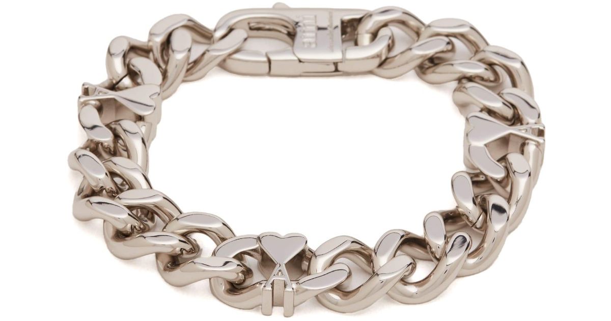 ブレスレット Adc Bracelet - AMI Paris - l - Silver AMI Paris ADC CHAIN BRACELET Silver | BSTN Store