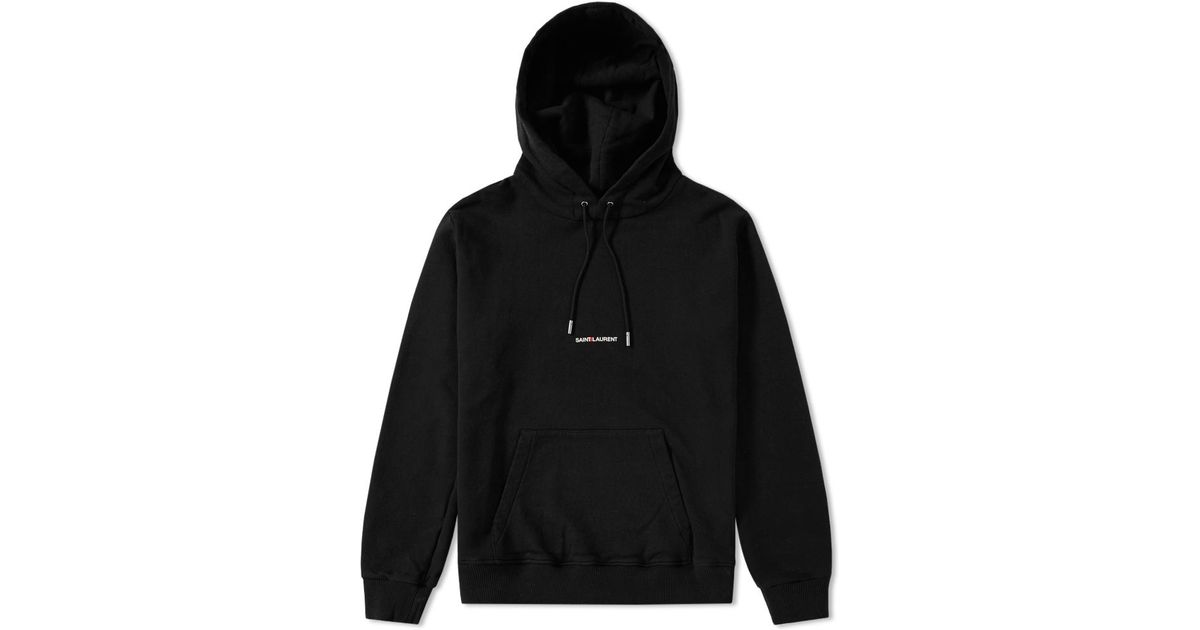 saint laurent archive logo hoodie