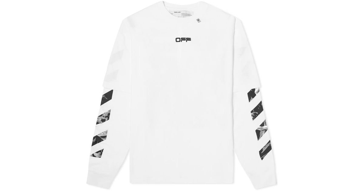 off white caravaggio square tee