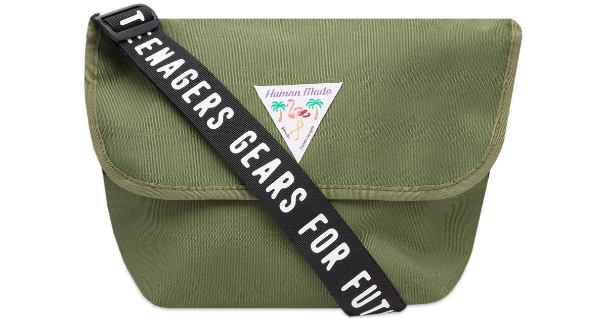 Human Made Small Messenger Bag in Green for Men | Lyst