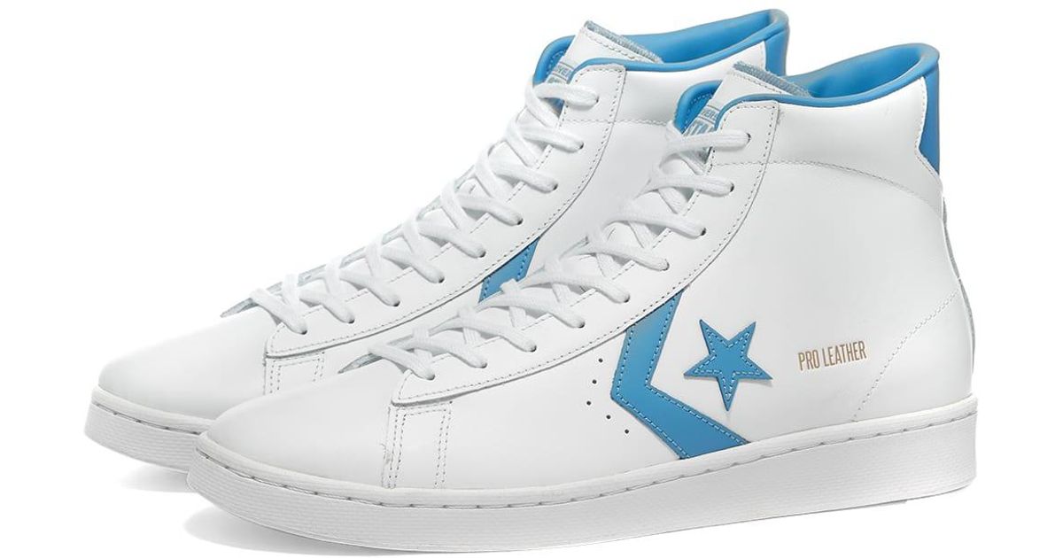 converse pro leather trainers in white