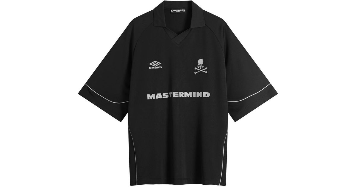 MASTERMIND WORLD X Umbro Short Sleeve Game Shirt in Black for Men