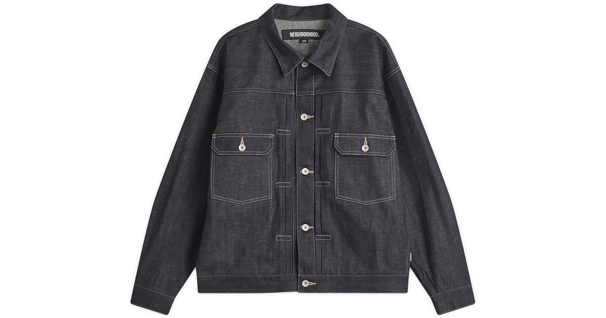 Neighborhood Rigid Denim Type-2 Jacket in Black for Men | Lyst
