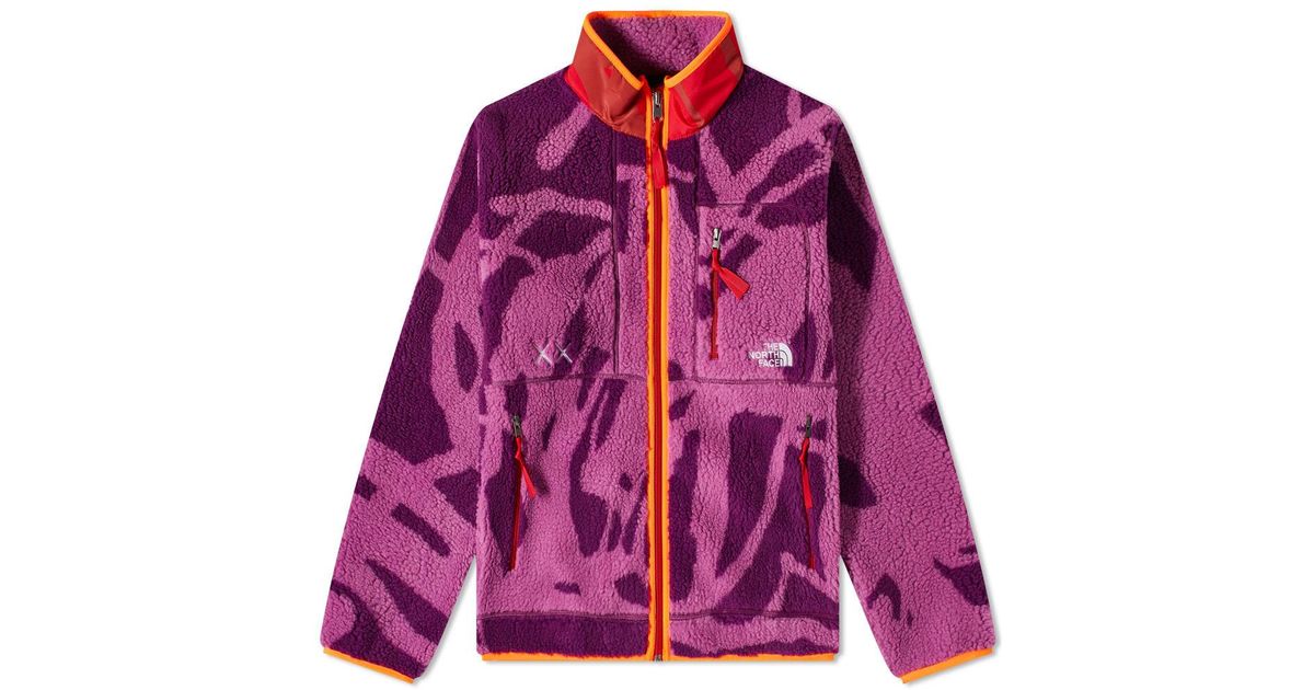The North Face Xx Kaws Freeride Fleece Jacket in Purple for Men Lyst UK