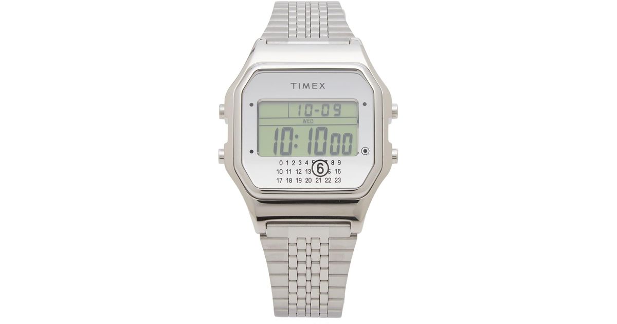 Timex X Mm6 Maison Margiela T80 Steel Watch & Bracelet in