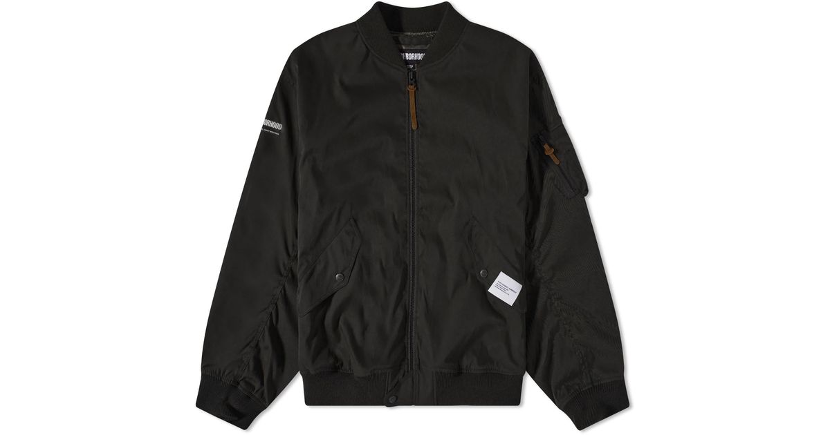 Neighborhood L-2 Flight Jacket in Black for Men | Lyst Canada