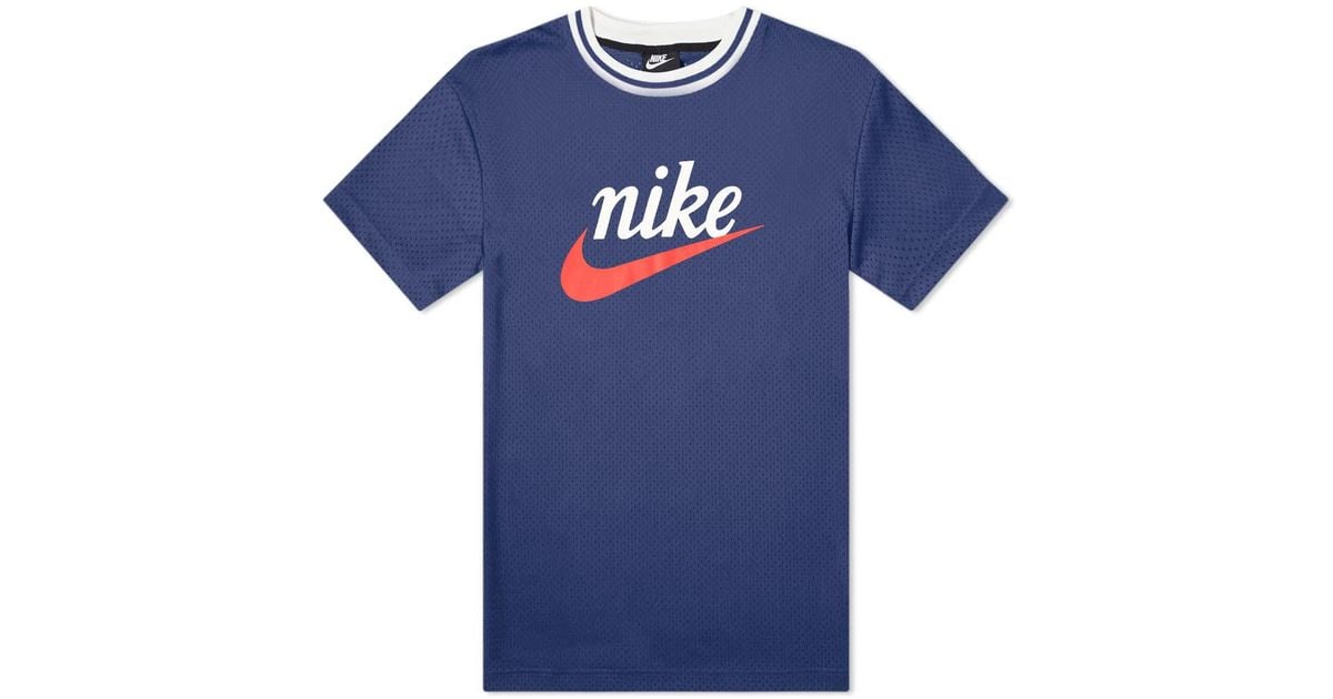 nike heritage mesh t shirt