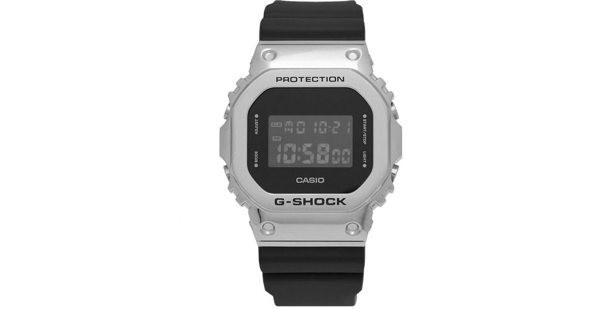 g shock 5600 silver